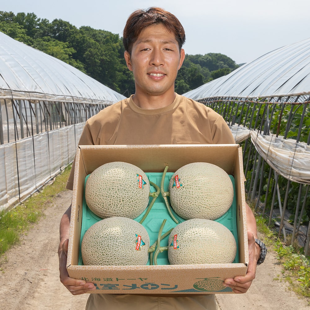 清水初男農園 大きなメロン